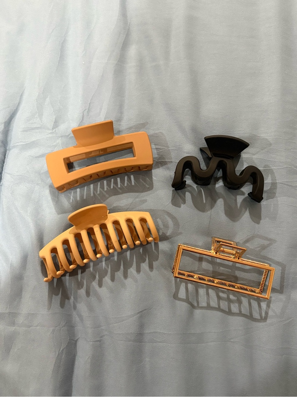 Neutral & Black Hair Claw Clip Set - Women Accessories
